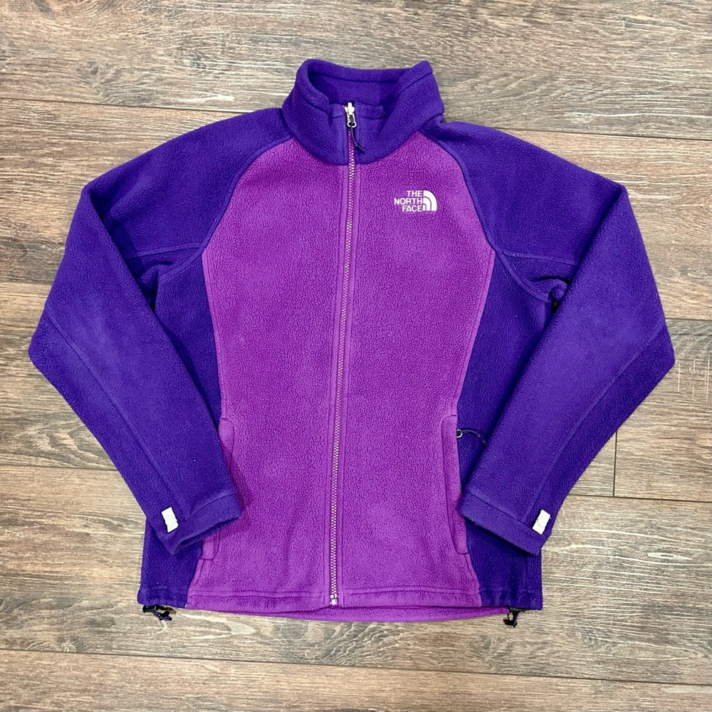 🦋 The North Face purple zip-up jacket, medium